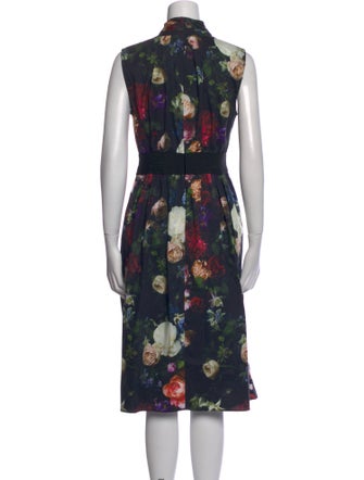 Adam Lippes Floral Print Knee-Length Dress