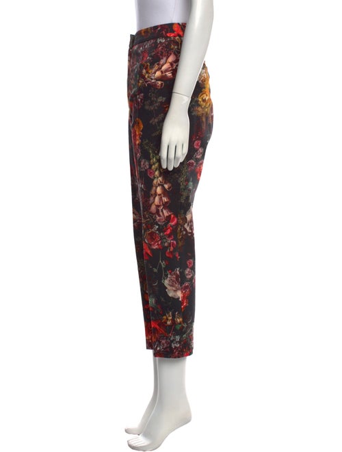 Adam Lippes Floral Print Straight Leg Pants