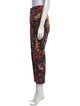 Adam Lippes Floral Print Straight Leg Pants