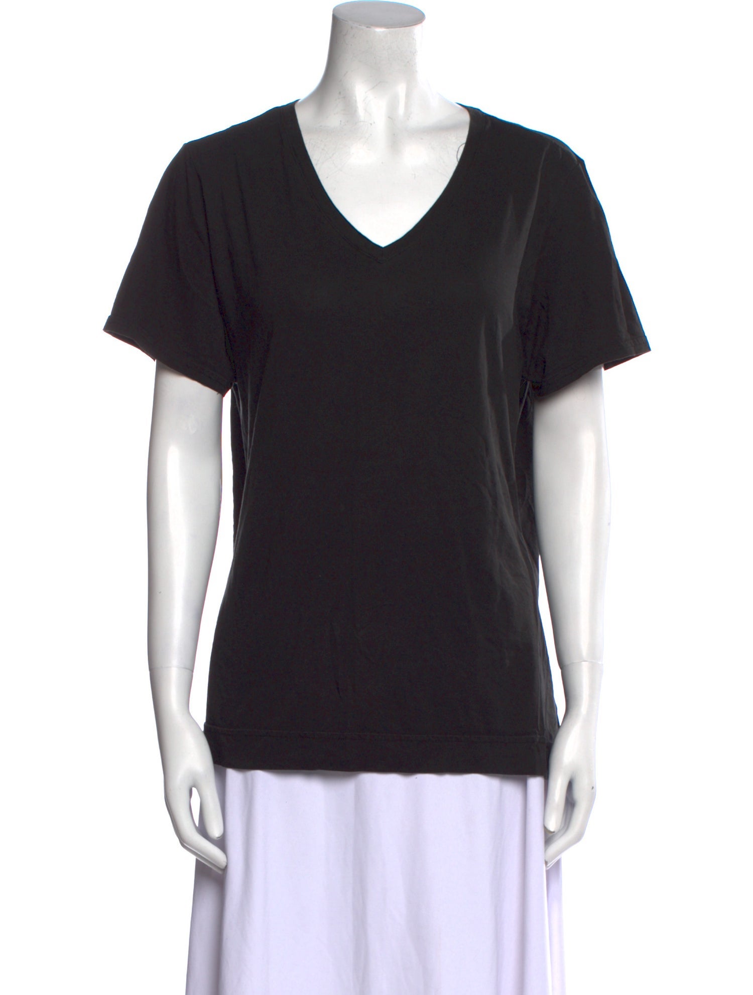Adam Lippes V-Neck Short Sleeve T-Shirt