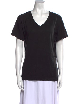Adam Lippes V-Neck Short Sleeve T-Shirt