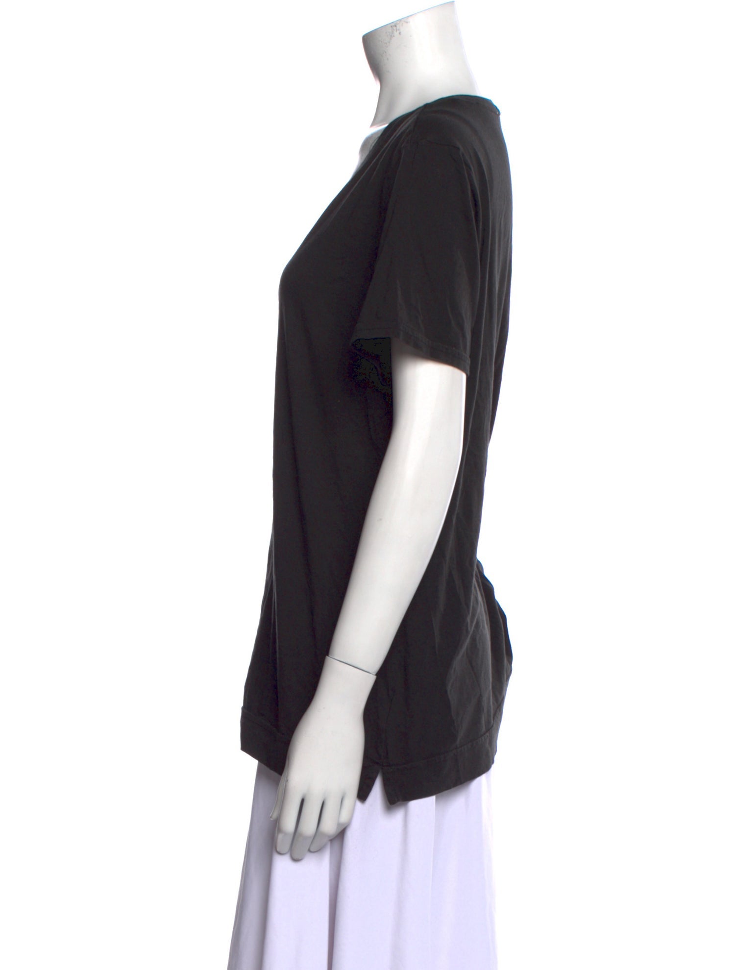 Adam Lippes V-Neck Short Sleeve T-Shirt