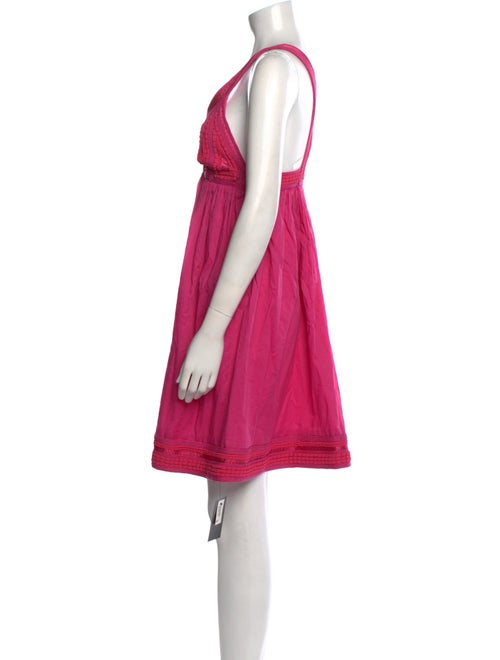 Adam Lippes V-Neck Knee-Length Dress