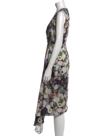 Adam Lippes Floral Print Long Dress