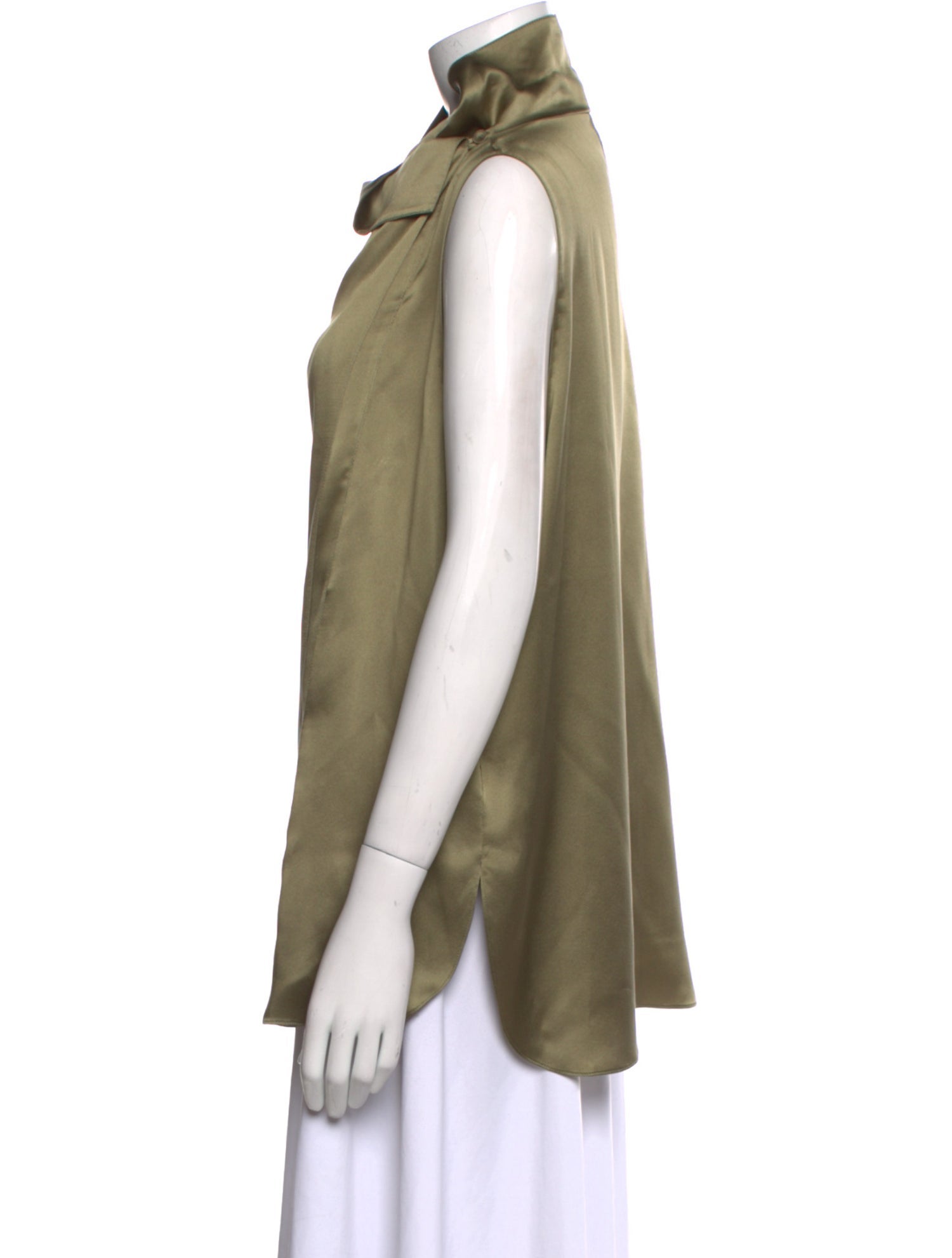 Adam Lippes Silk Cowl Neck Top w/ Tags