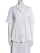 Adam Lippes Short Sleeve Button-Up Top