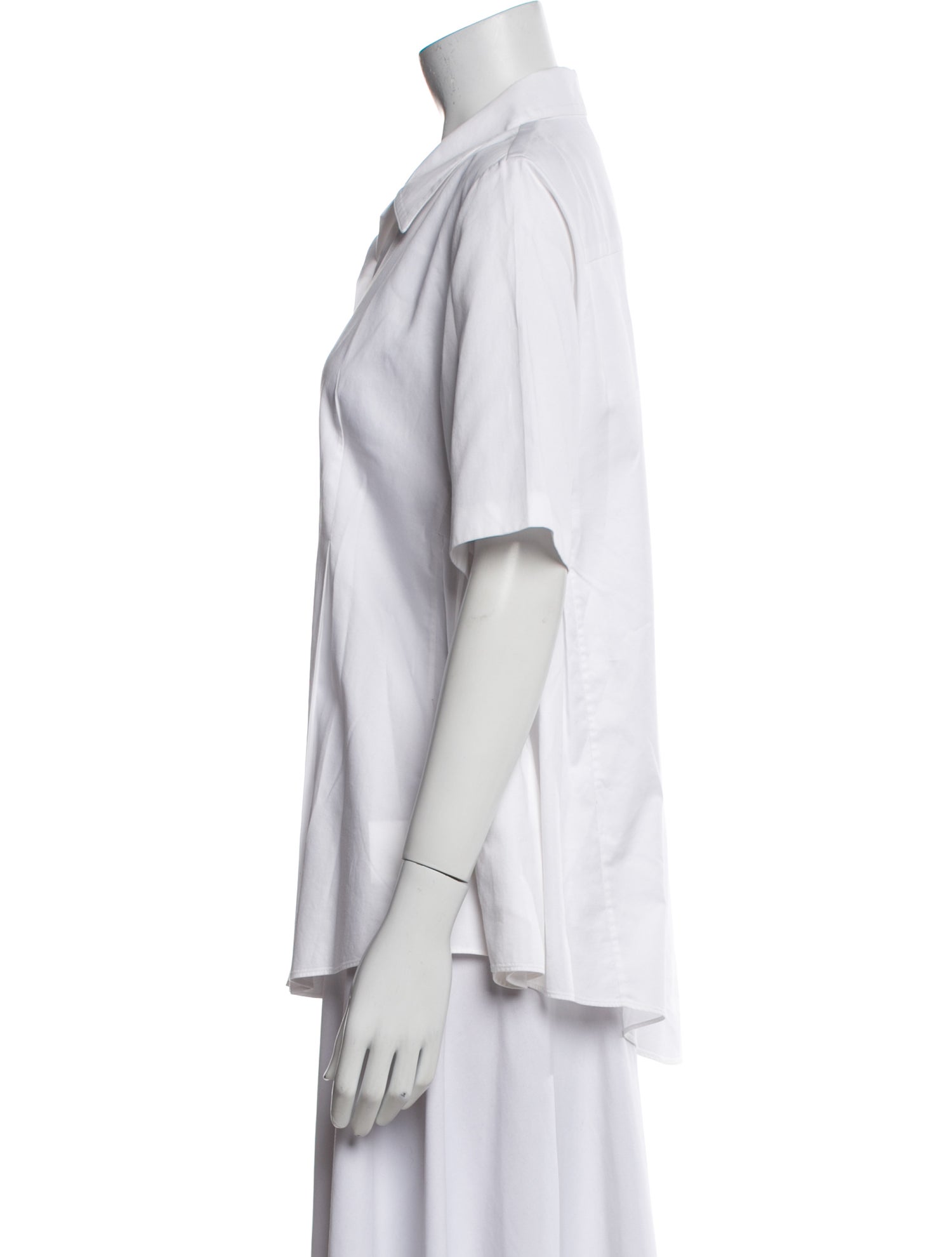 Adam Lippes Short Sleeve Button-Up Top