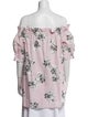 Adam Lippes Floral Print Off-The-Shoulder Blouse
