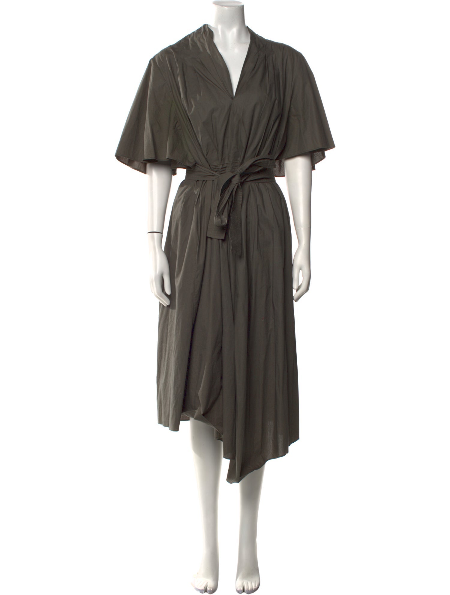 Adam Lippes V-Neck Midi Length Dress