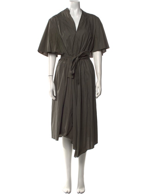 Adam Lippes V-Neck Midi Length Dress