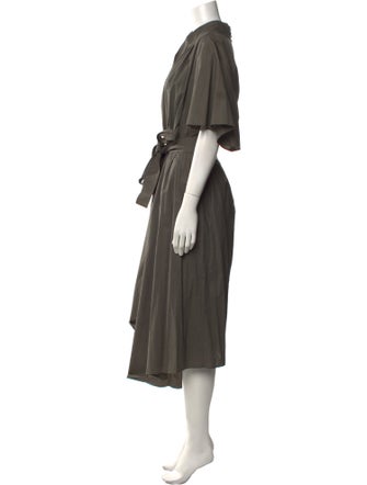 Adam Lippes V-Neck Midi Length Dress