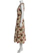 Adam Lippes Floral Print Midi Length Dress