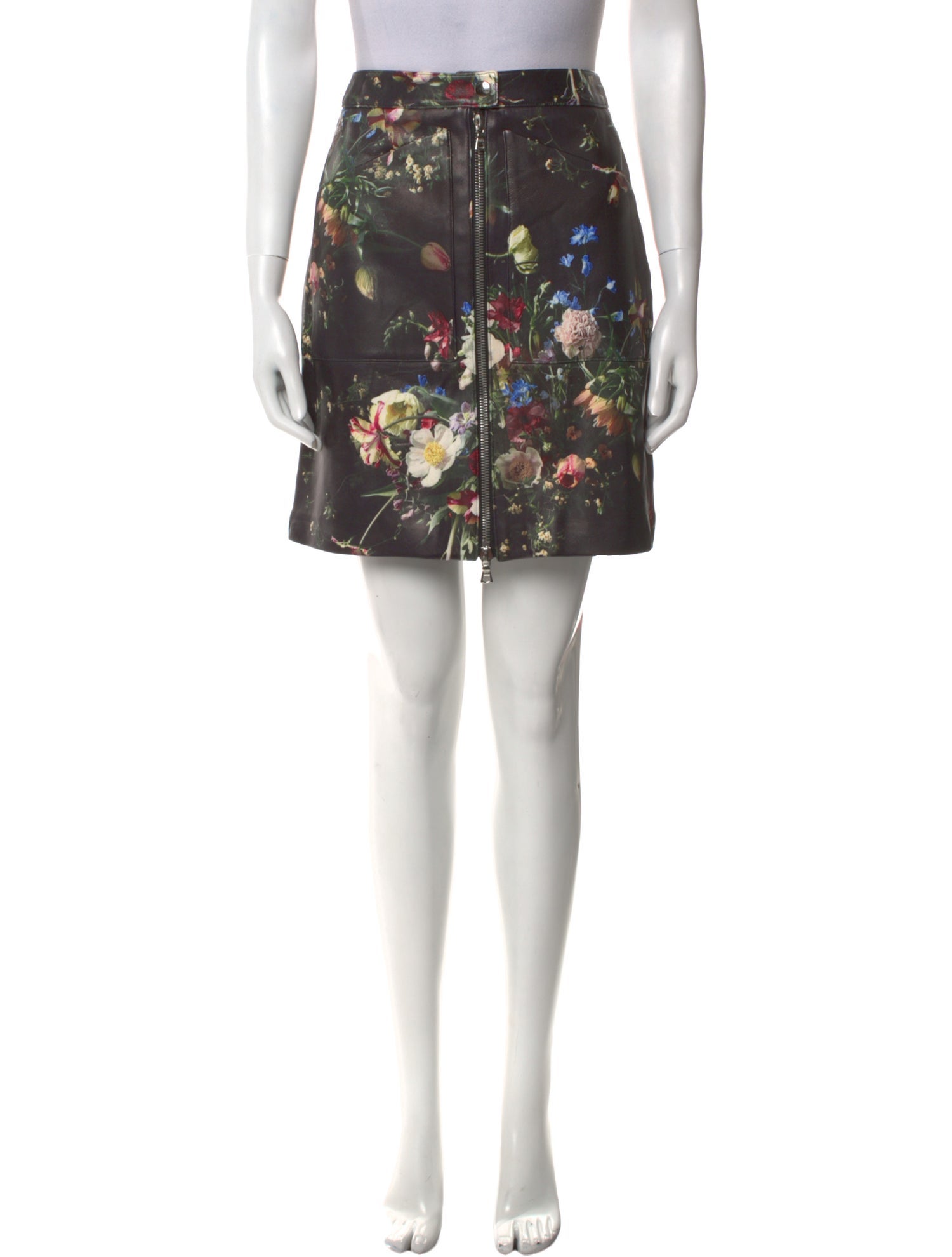 Adam Lippes Lamb Leather Mini Skirt