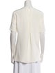Adam Lippes Silk Bateau Neckline Blouse