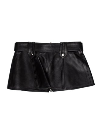 Adam Lippes Lambskin Mini Skirt