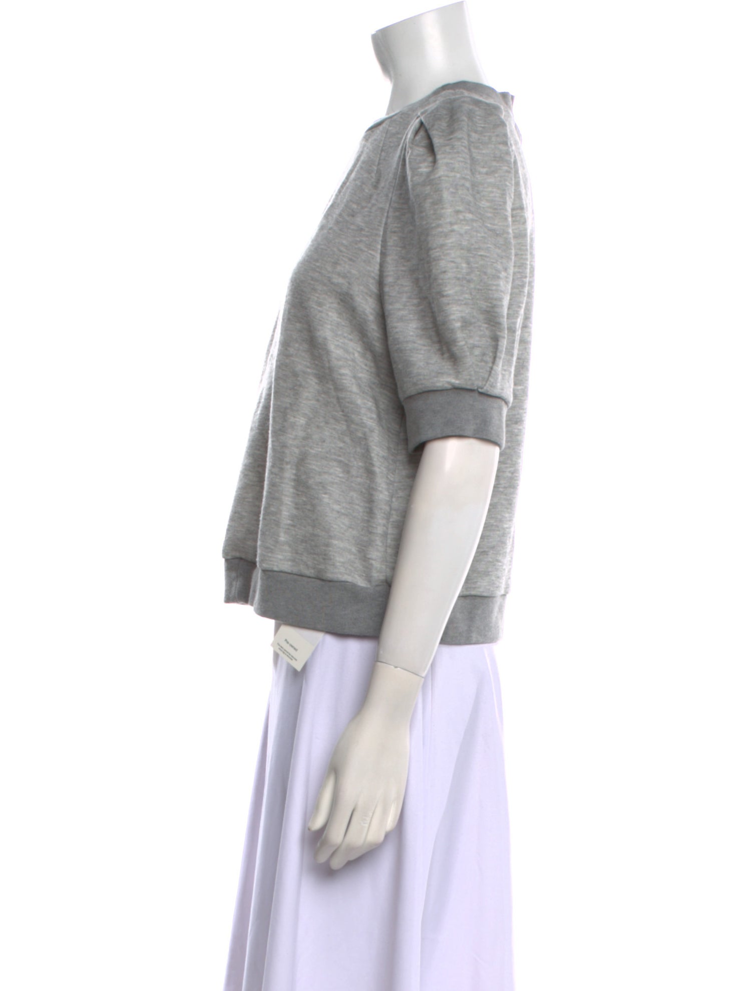 Adam Lippes Crew Neck Short Sleeve Sweatshirt