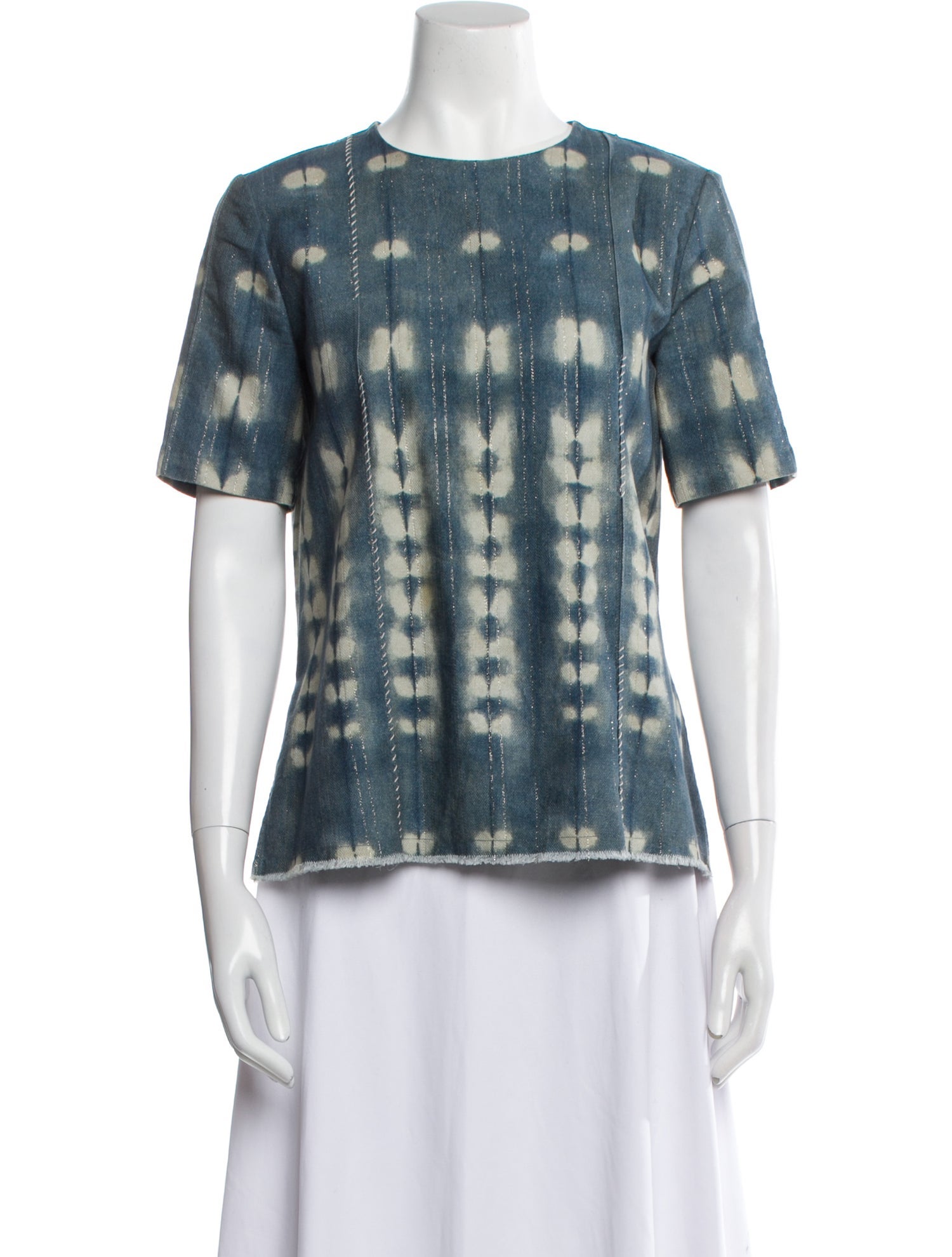 Adam Lippes Tie-Dye Print Crew Neck T-Shirt