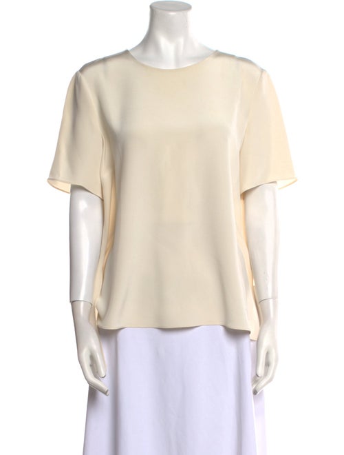 Adam Lippes Silk Crew Neck T-Shirt
