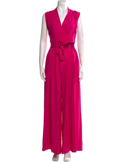 Adam Lippes Silk V-Neck Jumpsuit