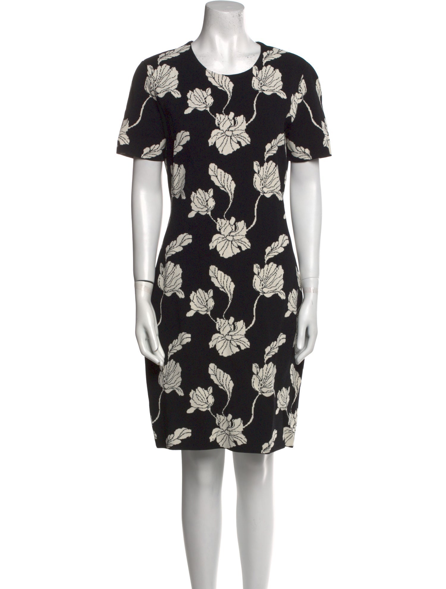 Adam Lippes Floral Print Knee-Length Dress