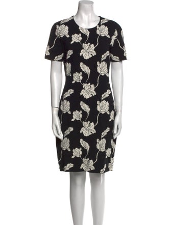 Adam Lippes Floral Print Knee-Length Dress