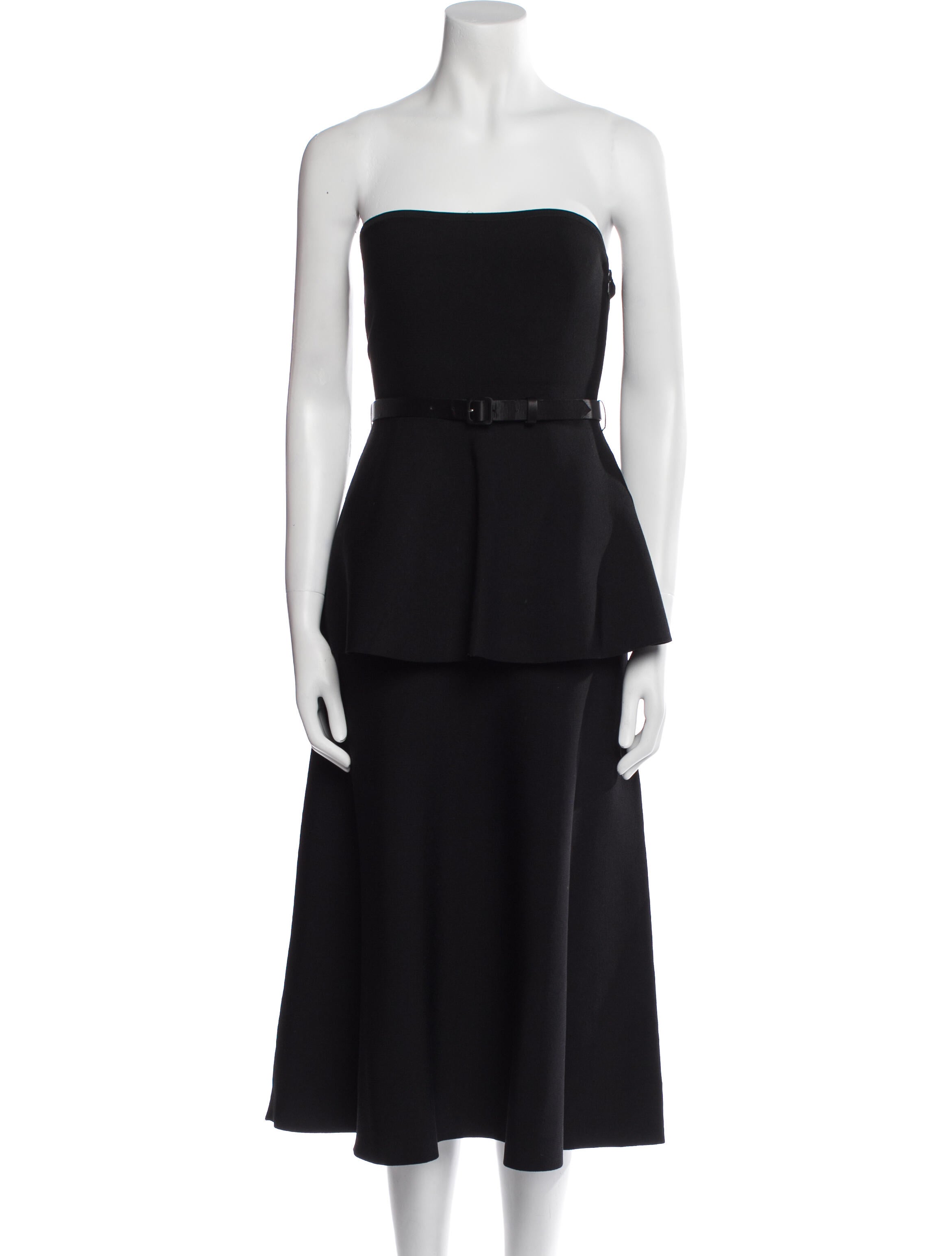Adam Lippes Strapless Knee-Length Dress