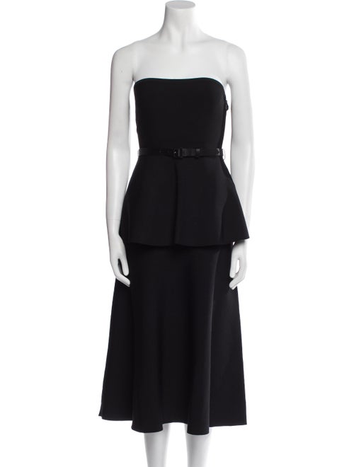 Adam Lippes Strapless Knee-Length Dress
