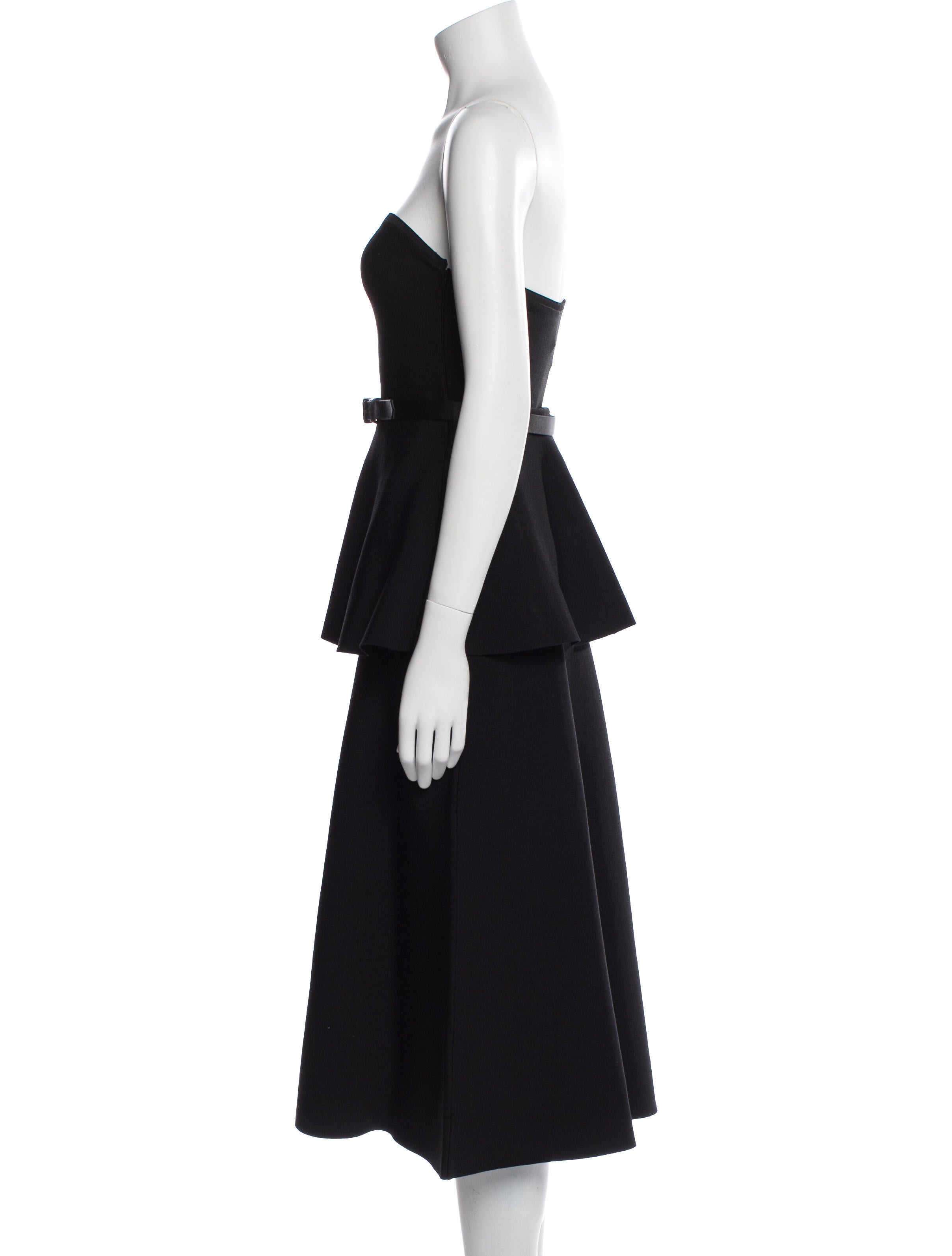 Adam Lippes Strapless Knee-Length Dress