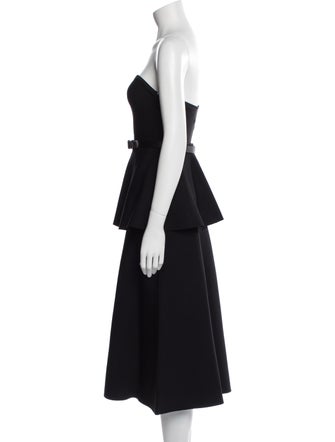 Adam Lippes Strapless Knee-Length Dress