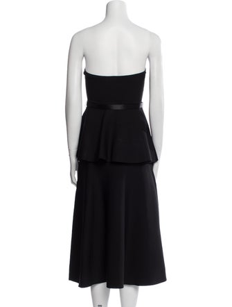 Adam Lippes Strapless Knee-Length Dress