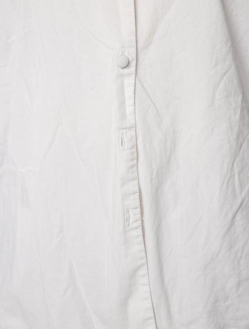Adam Lippes Three-Quarter Sleeve Button-Up Top