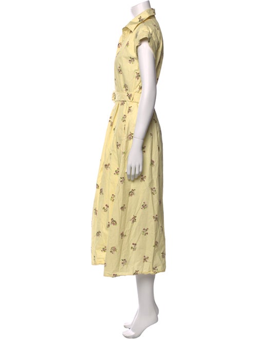 Adam Lippes Floral Print Long Dress