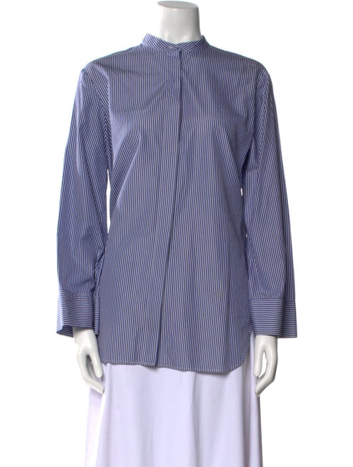 Adam Lippes Striped Crew Neck Blouse