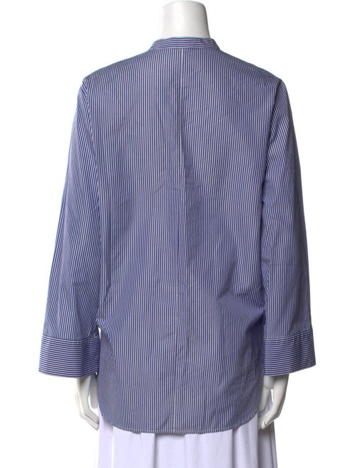 Adam Lippes Striped Crew Neck Blouse