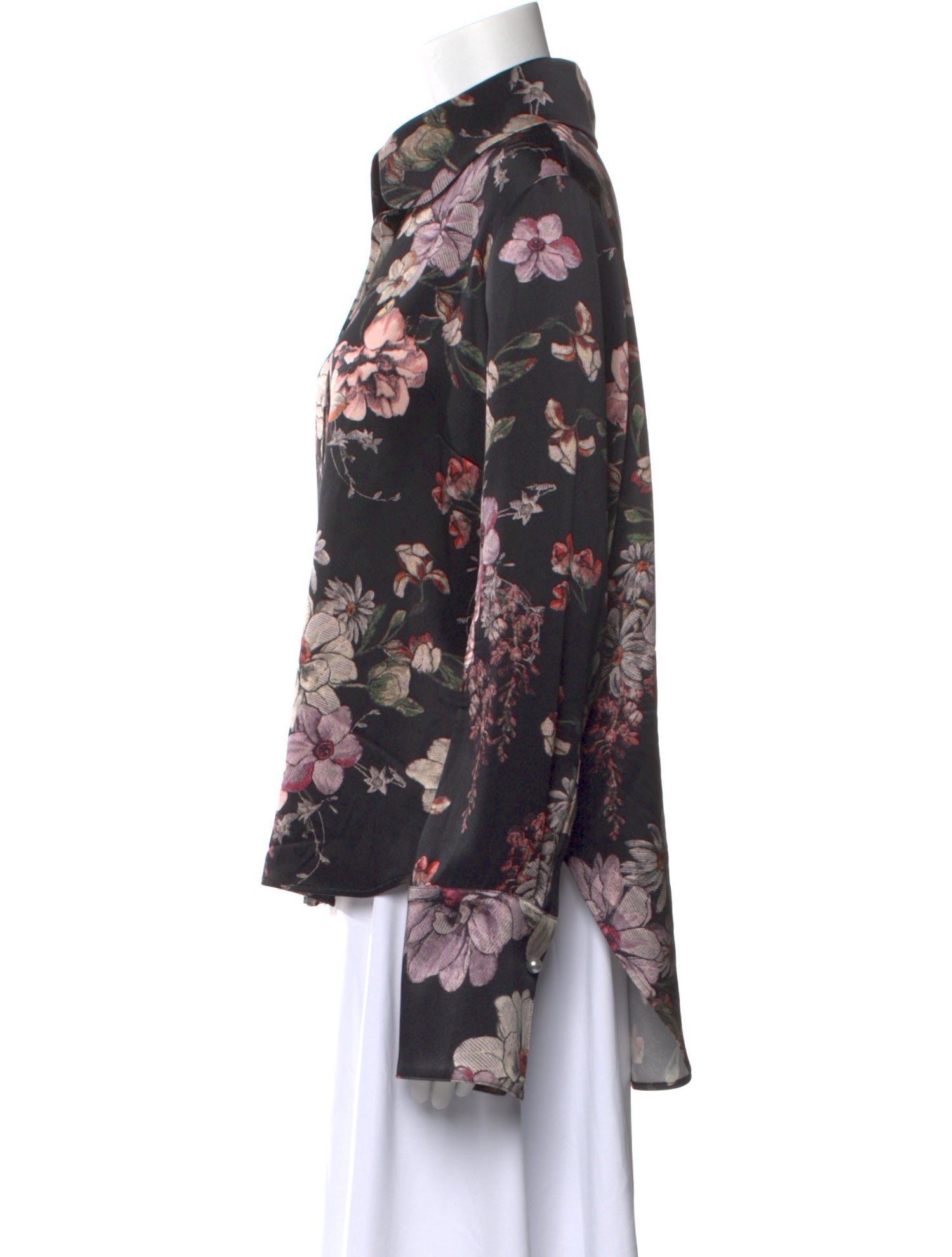 Adam Lippes Silk Floral Print Blouse