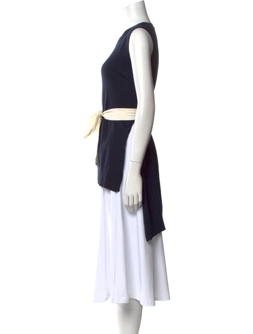 Adam Lippes Colorblock Pattern Crew Neck Tunic