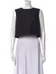 Adam Lippes Wool Crew Neck Crop Top