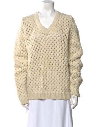 Adam Lippes Merino Wool V-Neck Sweater