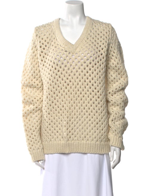 Adam Lippes Merino Wool V-Neck Sweater