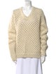 Adam Lippes Merino Wool V-Neck Sweater