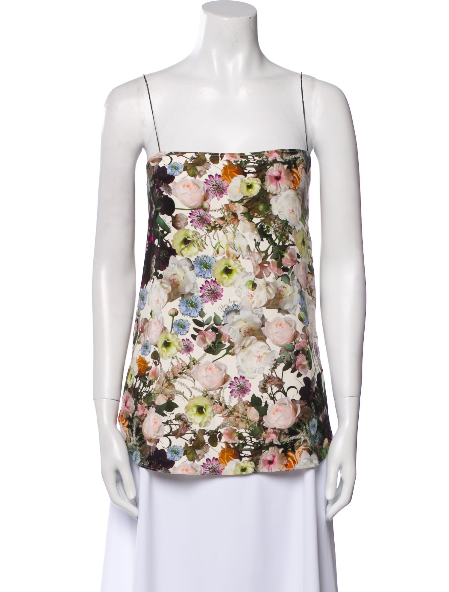 Adam Lippes Silk Floral Print Top