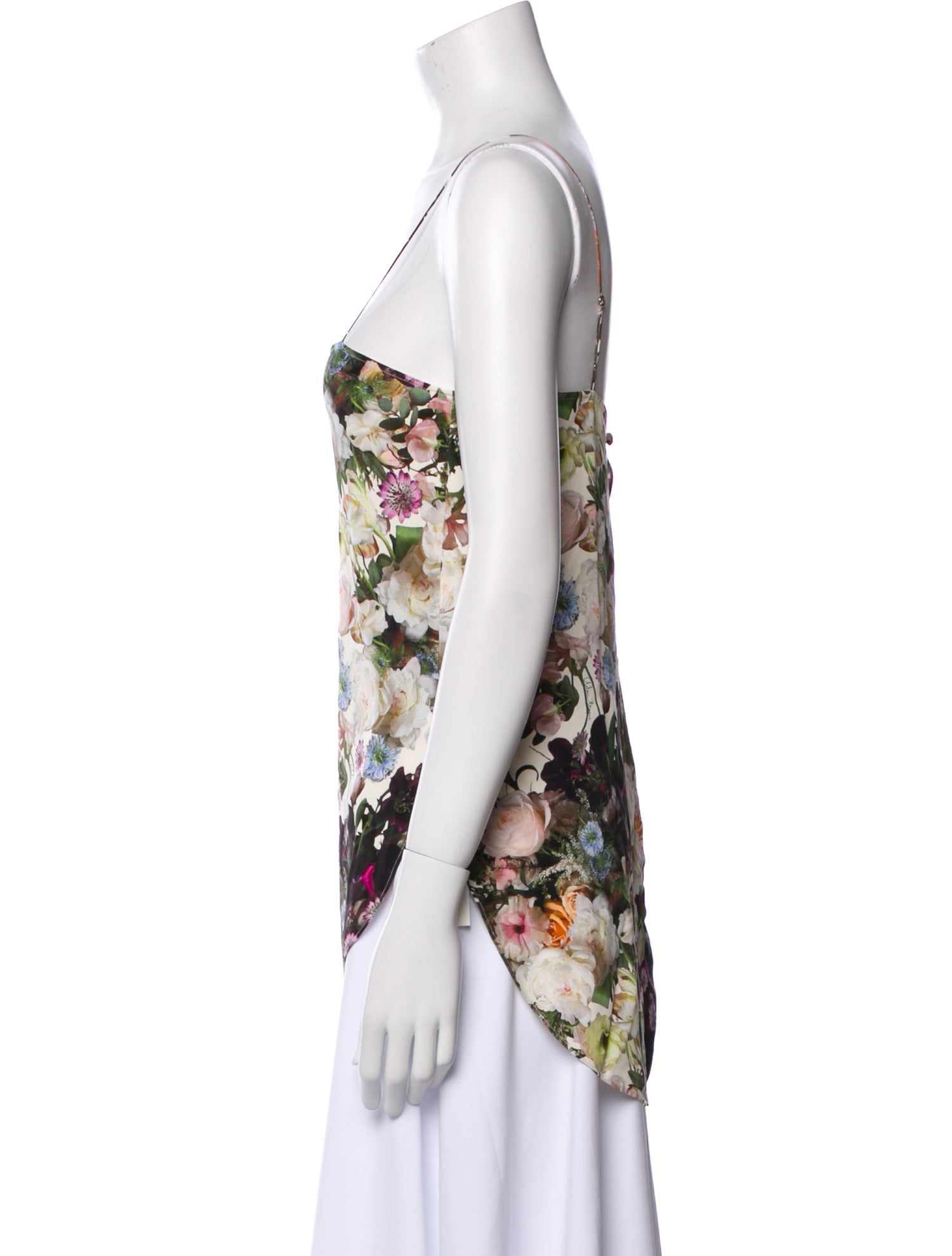 Adam Lippes Silk Floral Print Top
