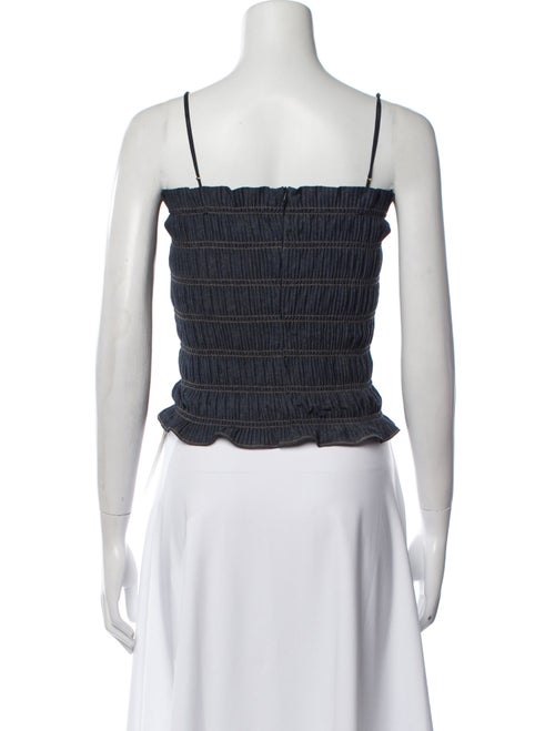 Adam Lippes Square Neckline Sleeveless Crop Top