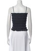 Adam Lippes Square Neckline Sleeveless Crop Top