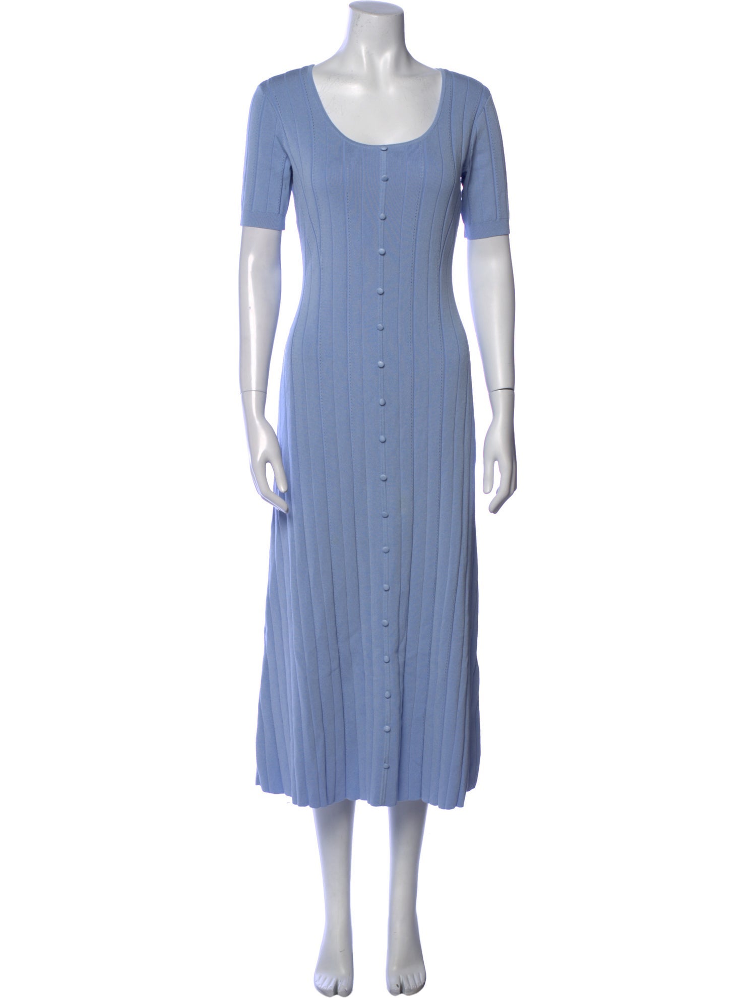 Adam Lippes Scoop Neck Midi Length Dress
