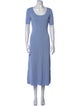 Adam Lippes Scoop Neck Midi Length Dress