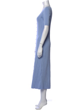 Adam Lippes Scoop Neck Midi Length Dress