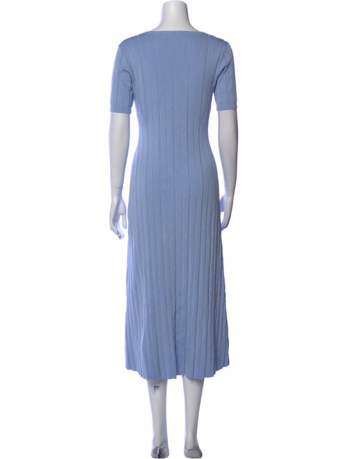 Adam Lippes Scoop Neck Midi Length Dress