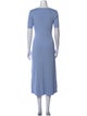 Adam Lippes Scoop Neck Midi Length Dress