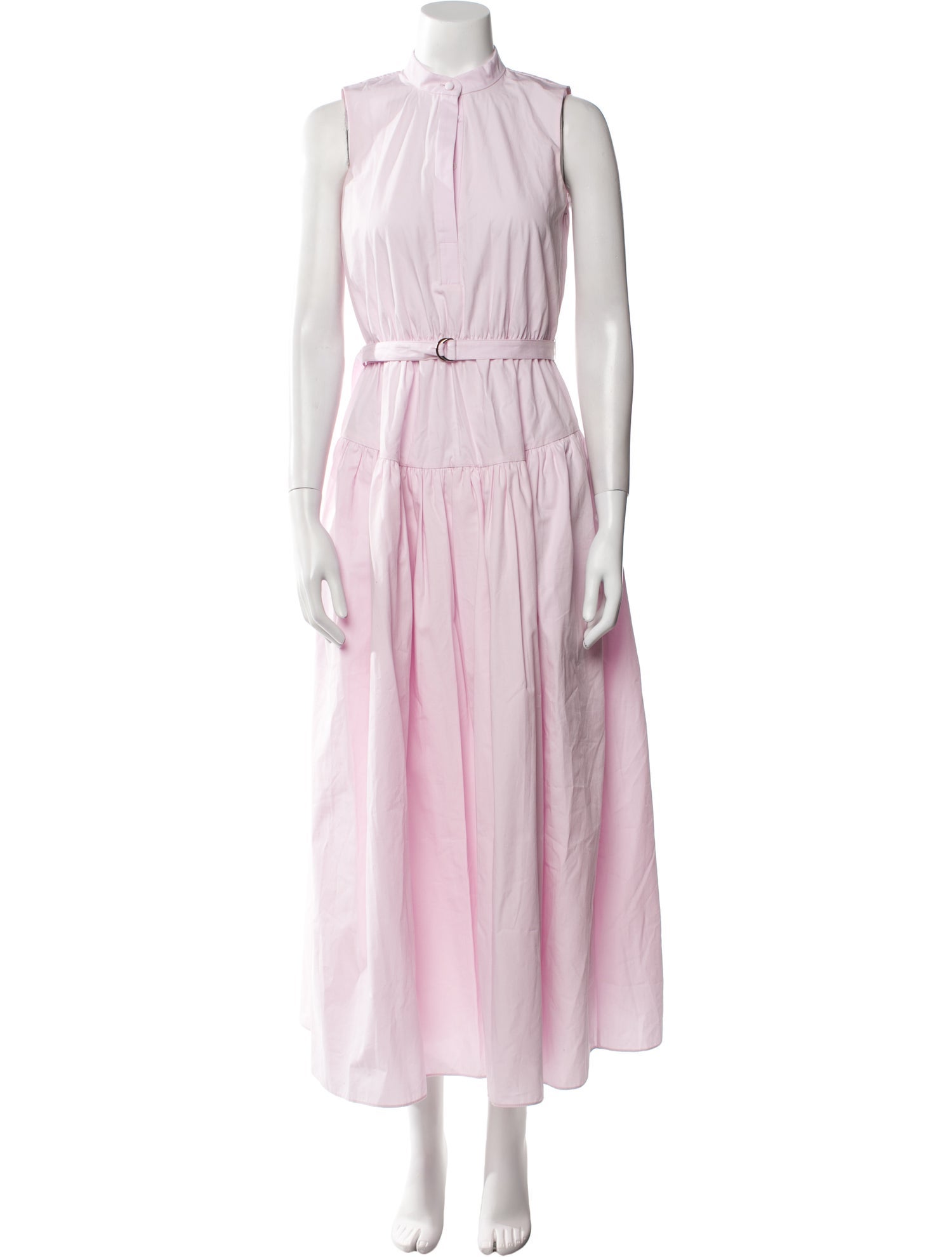 Adam Lippes Mock Neck Long Dress